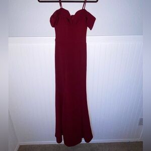 Maroon long dress